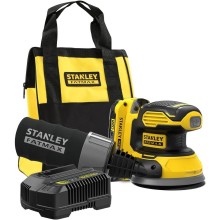 STANLEY SFMCW220D1S FatMax V20 Aku excentrická bruska 125mm (18V/1x2,0Ah), brašna