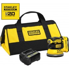 STANLEY SFMCW220D1S FatMax V20 Aku excentrická bruska 125mm (18V/1x2,0Ah), brašna