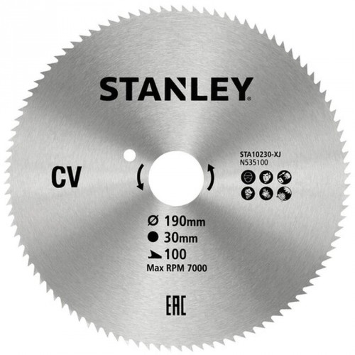 STANLEY STA10230-XJ Pilový kotouč pro příčné řezy 190x30mm, 100 zubů