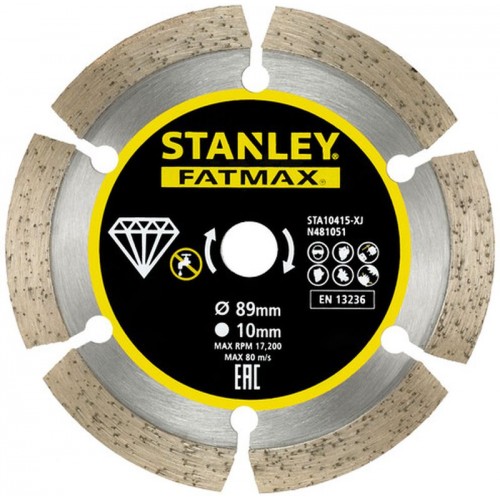 STANLEY STA10415 FatMax Diamantový segmentový rozbrušovací kotouč 89x10mm