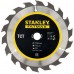 STANLEY STA15315 Pilový kotouč TCT/HM brousitelný pro podélné řezy 160x16mm, 18 zubů