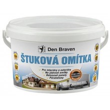 Den Braven Štuková omítka 14 kg, kbelík, bílá