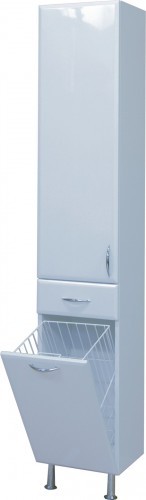 INTEDOOR AZZURRA vysoká koupelnová skříňka na dvou nožičkách levá AZSV35LKN/63