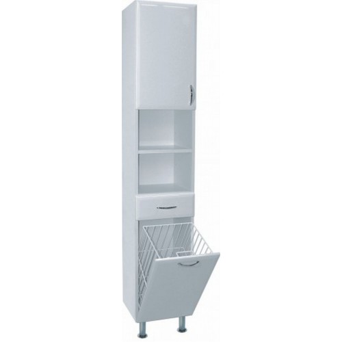 INTEDOOR AZZURRA vysoká koupelnová skříňka na dvou nožičkách levá AZSVP35LKN/63 INTEDOOR AZZURRA vysoká koupelnová skříňka na dvou nožičkách levá AZSVP35LKN/63