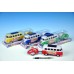 Autobus PEACE, plast, 14cm, s karavanem 8cm, různé barvy 00541147
