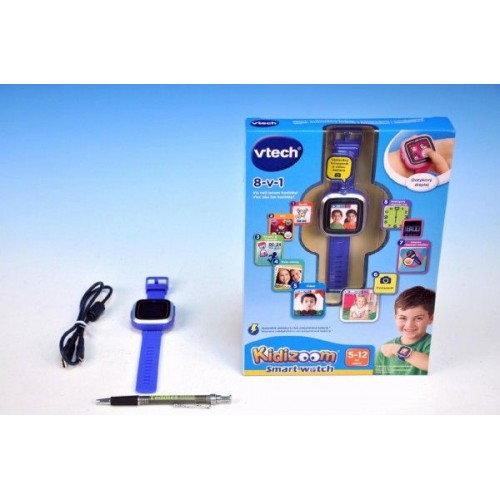 Kidizoom VTech Smart hodinky modré s fotoaparátem a videokamerou a doplňky 14155703