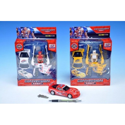 Transformer auto závodní, 15cm, na baterie, se zvukem, se světlem 00074006