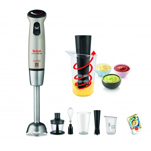 TEFAL InfinyForce tyčový mixér metalická šampaň / černá HB866A38 TEFAL InfinyForce tyčový mixér metalická šampaň / černá HB866A38
