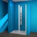 TEIKO Emotion ESDKR 1-1/140 P Sprchové dveře s pevnou stěnou 140x190cm, leštěný hliník V336140R55T41001
