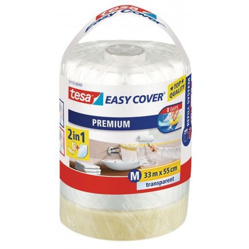 TESA Easy Cover zakrývací fólie, malířská páska a náplň 33m x 0,55m 57115-00000-03