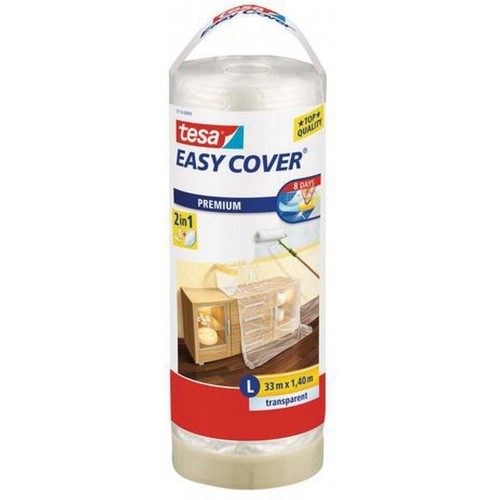 TESA Easy Cover zakrývací fólie, malířská páska a náplň 33m x 1,4m 57115-00000-03