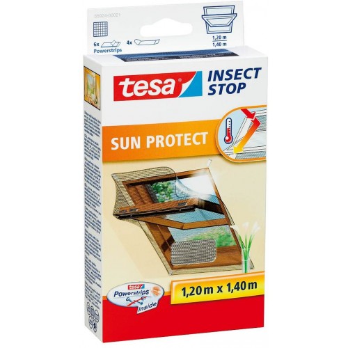 TESA Insect Stop Síť proti hmyzu do střešního okna COMFORT, odrážející sluneční paprsky 55924