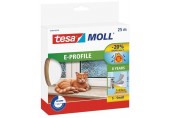 TESA MOLL Gumové těsnění, bílé, na okna a dveře, E profil, 25m 05464-00102-00