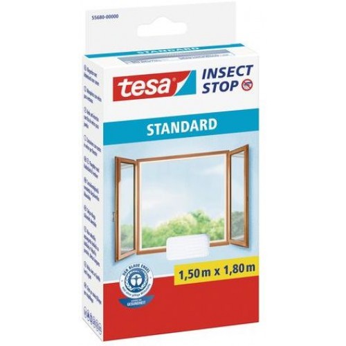 TESA Síť proti hmyzu STANDARD, na okno, bílá, 1,5m x 1,8m 55680-00000-02