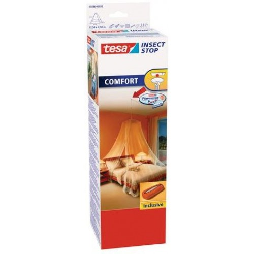 VÝPRODEJ TESA Moskytiéra COMFORT, bílá, 12,5m x 2,5m 55836-00020-00 BEZ HÁČKU NA STROP