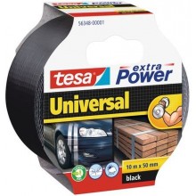 TESA Opravná páska Extra Power Universal, textilní, silně lepivá, černá, 10m x 50mm 56348-00001-05