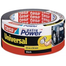 TESA Opravná páska Extra Power Universal, textilní, silně lepivá, černá, 25m x 50mm 56388-00001-07