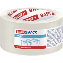 TESA Balicí páska BASIC, základní, transparentní, 66m x 50mm 58570-00000-00