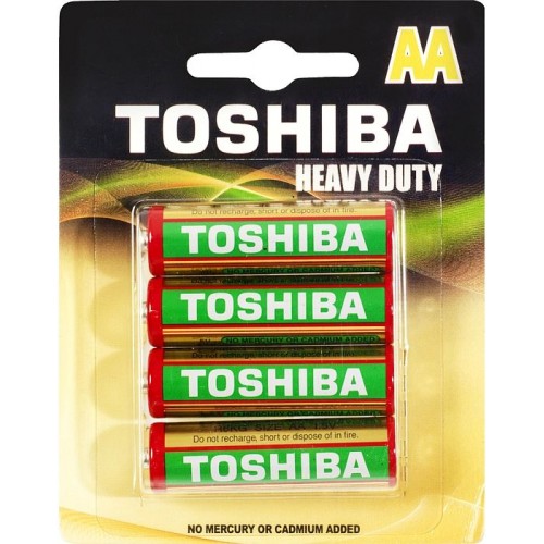 TOSHIBA Zinc-carbon baterie HEAVY DUTY R6 4BP AA 35040120