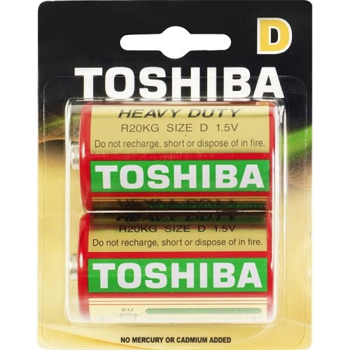 TOSHIBA Zinc-carbon baterie HEAVY DUTY R20 2BP D 35040122