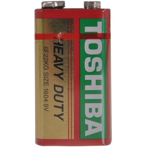 TOSHIBA Zinc-mangan baterie HEAVY DUTY 6F22KGG 1S 9V 35041037