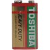 TOSHIBA Zinc-mangan baterie HEAVY DUTY 6F22KGG 1S 9V 35041037