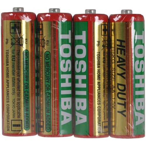 TOSHIBA Zinc-mangan baterie HEAVY DUTY R6KG 4S AA 35041040