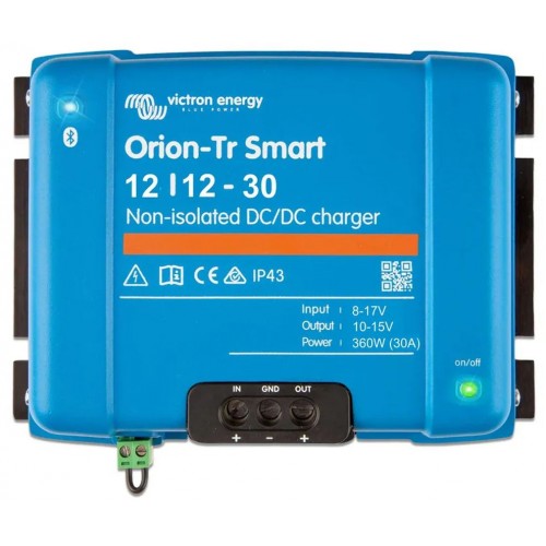 Victron Energy Orion-Tr Smart DC-DC nabíječka 12/12-30A (360W), neizolovaná ORI121236140 Victron Energy Orion-Tr Smart DC-DC nabíječka 12/12-30A (360W), neizolovaná ORI121236140