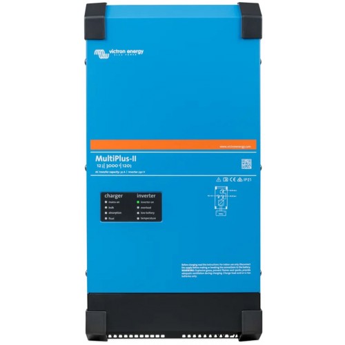 Victron Energy MultiPlus-II Měnič/nabíječ (12V/3000VA/120A-32A) PMP122305010 Victron Energy MultiPlus-II Měnič/nabíječ (12V/3000VA/120A-32A) PMP122305010