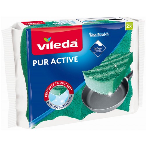 VILEDA PUR Active houbička střední 2 ks 116509