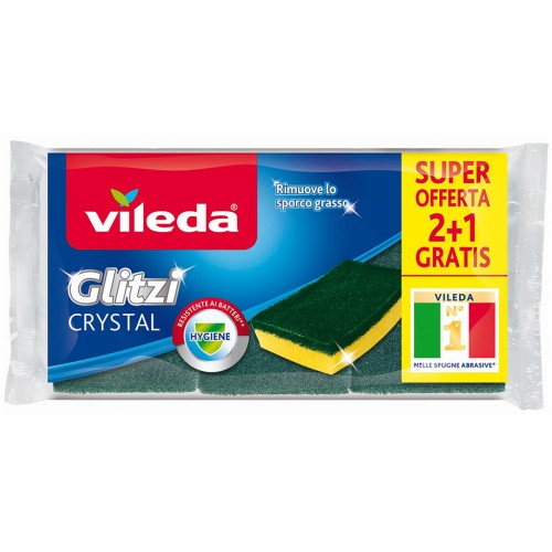 VILEDA Glitzi Crystal 2+1 ks zelená střední 139924