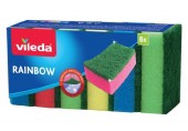 VILEDA Rainbow houbička 6ks 173856