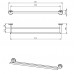 NOVASERVIS METALIA 12 dvojitý držák ručníků 600 mm chrom 0225,0