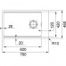 Franke Kubus 2 KNG 110-62, 760x460 mm, fragranitový dřez, Bílá led 125.0512.517