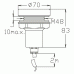 Halogenová lampa 12V/50W, chrom POLYSAN