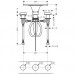 Hansgrohe AXOR MASSAUD Tříotvorová umyvadlová armatura DN15, chrom 18013000