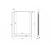 SAPHO EMA 22456 zrcadlo s přesahem s LED osvětlením 50x70cm, bílá
