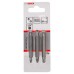 BOSCH 3dílná sada oboustranných čepelí S 1,2x6,5, S 0,6x4,5, S 0,8x5,5; PZ1, PZ2, PZ3; 60 mm 2607001747