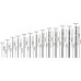 BOSCH Sada spirálových vrtáků do kovu HSS-G, Robust Line, 135° 1,5–6,5 mm, 13 kusů 2607010538