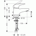 Hansgrohe METRIS E Páková baterie DN15 pro umývátka, chrom 31072000