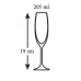 VETRO-PLUS sklenice na víno, likér a sekty, 205ml, 6ks, 3344372
