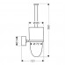 Hansgrohe AXOR UNO2 Držák WC kartáče, chrom 41535000