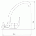 NOVASERVIS METALIA dřezová nebo umyvadlová nástěnná baterie 150mm sat.-plná 55030,9