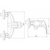 NOVASERVIS METALIA 57 Sprchová baterie bez příslušenství 150 mm CHROM 57060/1,0