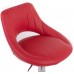 G21 Barová židle Aletra koženková, prošívaná červená 60023185