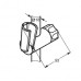 KLUDI Logo posuvný držák pro nástěnné tyče Logo chrom 7133705-00