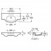 Roca Meridian umyvadlo 85 x 46 cm, maxiClean 732724D00M