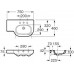 Roca Meridian umyvadlo 75 x 46 cm, pravé, maxiClean 732724R00M