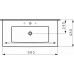 LIVING BY LAUFEN 1443.7.000.108.1 Umyvadlo do nábytku 98,5x48 cm, s 3 otvory
