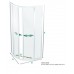 TEIKO SKKH 2/80 R50 sprchový kout čtvrtkruhový čiré sklo V331080N52T22501